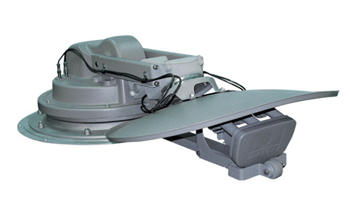 Roof-mounted Winegard SK-1000 Traveling Position