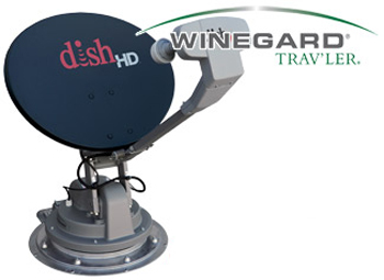 Roof-mounted Winegard Slimline SK-SWM3